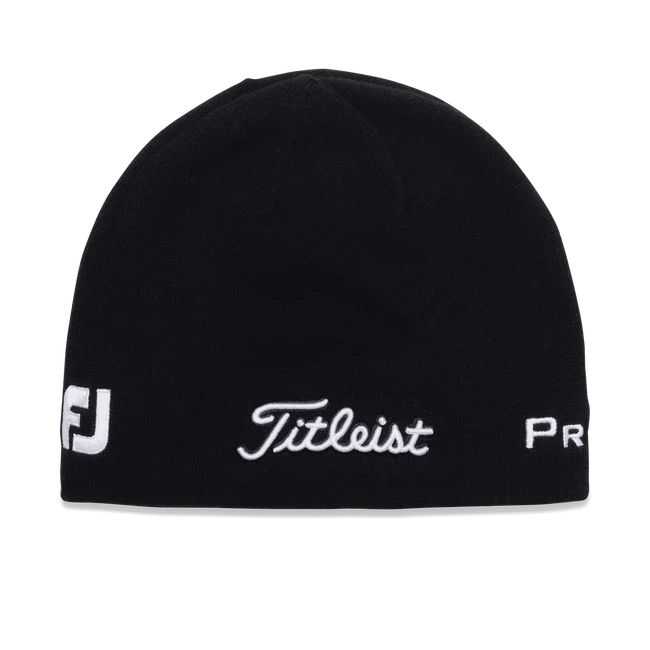 Titleist Merino Wool Beanie Black/White - Image 3