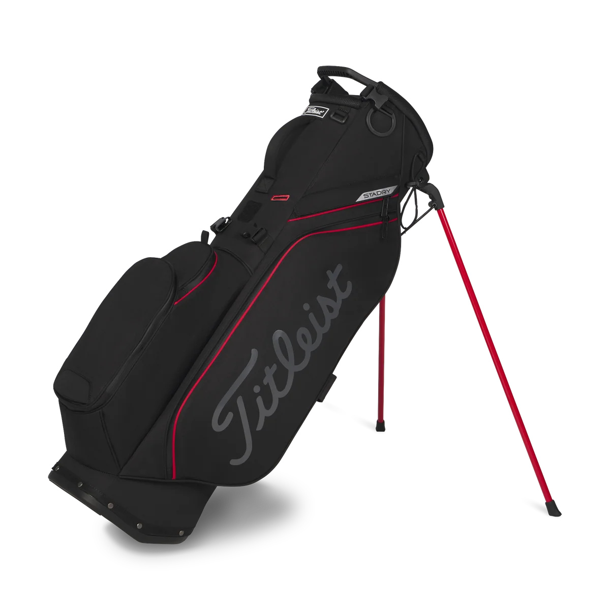 Titleist Players S4 StaDry Stand Golf Bag - Black/Red/Graph - Image 7