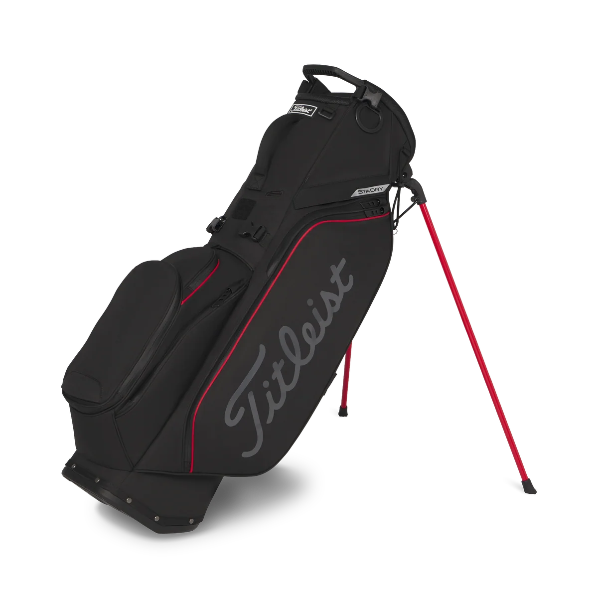 Titleist Players S5 StaDry Stand Golf Bag - Black/Red/Graphite - Image 3