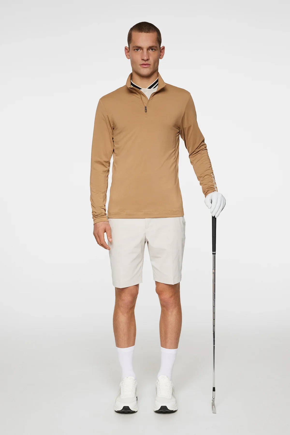 J. Lindeberg Tour Tech Mid Layer - Tigers Eye - Image 5