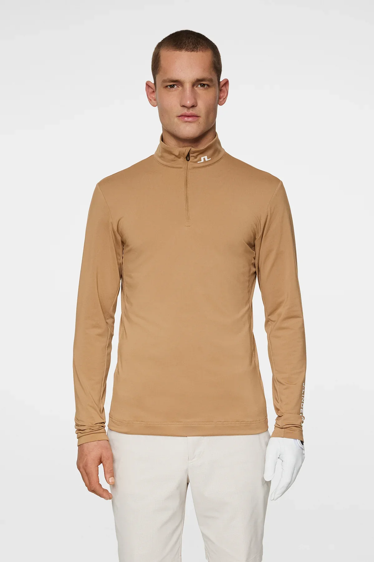 J. Lindeberg Tour Tech Mid Layer - Tigers Eye - Image 7