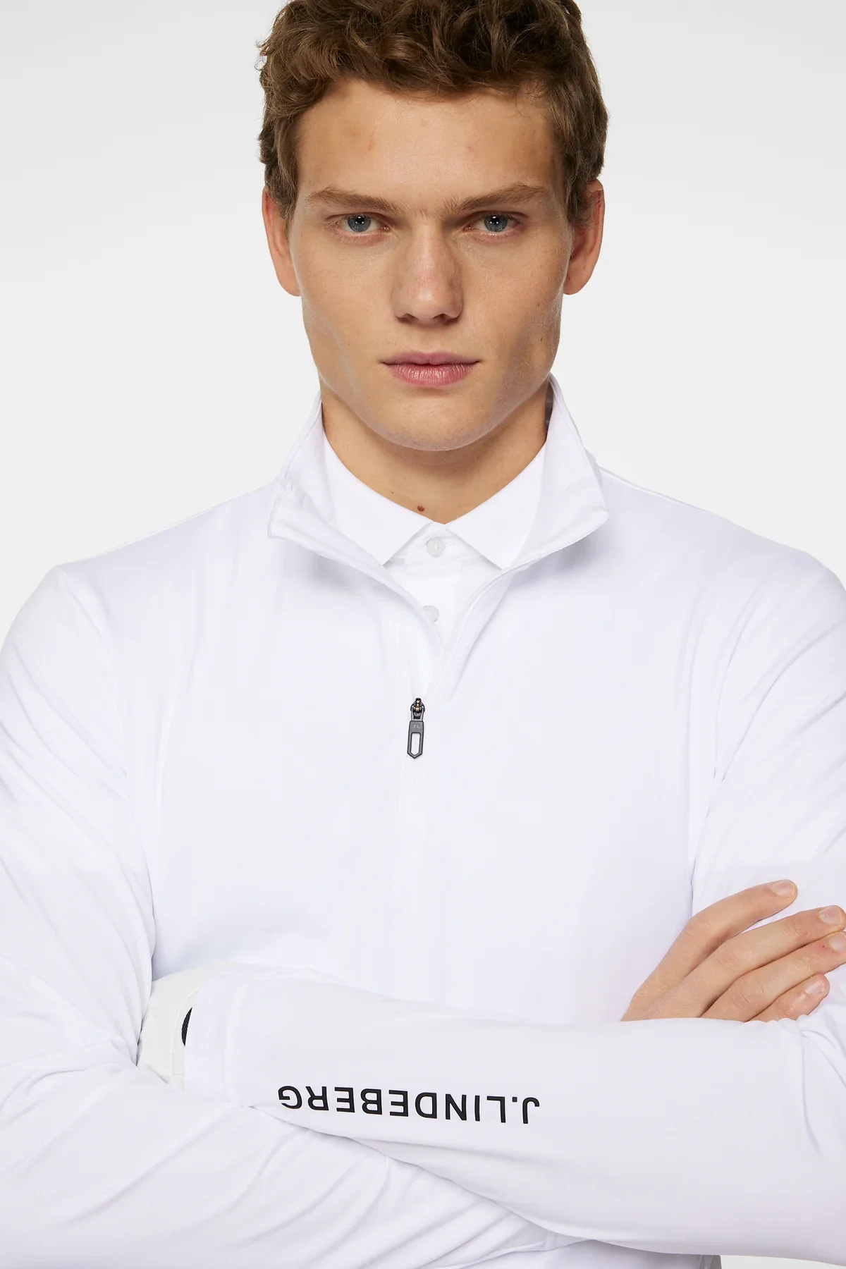 J. Lindeberg Tour Tech Mid Layer - White - Image 5