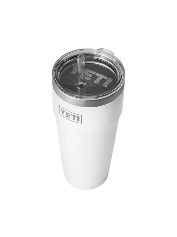 YETI Rambler Straw Cup 760ml - White - Image 3